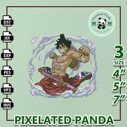 Luffy Embroidery Design File, One Piece Anime Embroidery Design, Machine Embroidery Design File, Instant Download