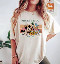 Vintage Mickey  n Co 1928 Comfort Colors Shirt, Mi