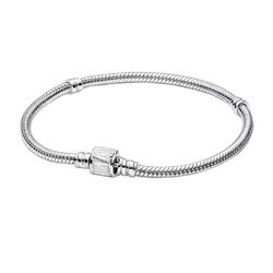 Disney 925 Sterling Silver Snakebone Bracelet Marvel Avengers Fashion Jewelry Fits Bangles