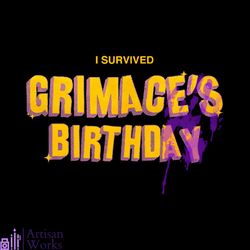 Grimace Birthday Grimace Shake PNG Sublimation Download