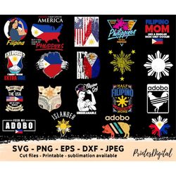 Filipino svg bundle, filipino png, Filipina svg, Philippines independence day svg png, philipino, Philippine sun, Philip