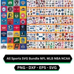 10000 SVG File all sport nfl,nhl,mlb,nba,ncaa Design bundle