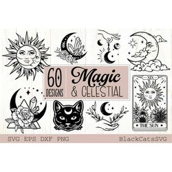 Magic and Celestial SVG bundle 60 designs