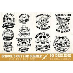 School's Out For Summer svg, School's Out For Summer Bundle svg, Last Day of School svg, End of school svg, School's out