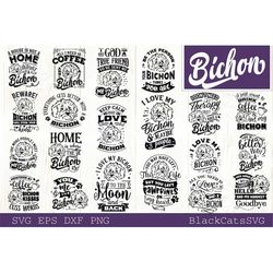Bichon Bundle SVG 20 designs, Bichon dog svg, I love my Bichon svg, Bichon dog svg, Bichon lover bundle svg, Dog bundle