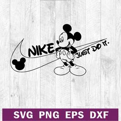 Nike just do it mickey SVG, Mickey mouse nike logo SVG, Nike Disney SVG PNG