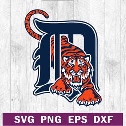 Detroit Tigers logo SVG, Detroit Tigers baseball team SVG, American baseball team SVG PNG DXF EPS