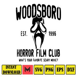 Woodsboro SVG, Horror svg, Halloween svg, Horror Film Club svg , Horror Characters SVG, Horror Sublimation Design, svg