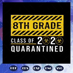 8th grade class of 2020 quarantined svg, 8th grade svg, quarantine svg, social distance svg, teacher svg, 8th grade quar