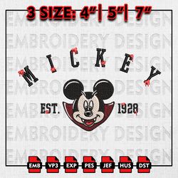 Mickey Est Halloween Embroidery files, Disney Halloween Embroidery Designs, Halloween Machine Embroidery Pattern