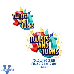 Twists And Turns VBS Following Jesus png Sublimation Download