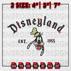 Goofy Disneyland Halloween Embroidery files, Disney Halloween Embroidery Designs, Halloween Machine Embroidery Pattern