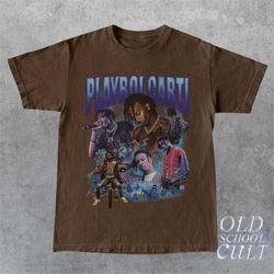 Playboi Carti Vintage Graphic Inspired T-Shirt | Carti Rap Y2k Shirt | Rapper 90s Graphic Unisex Tee | Retro Oversized C