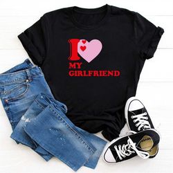 I Love My Girlfriend Shirt, Heart My Girlfriend Shirt, I Heart My Tee, Girlfriend Shirt,  Valentine Day Shirt