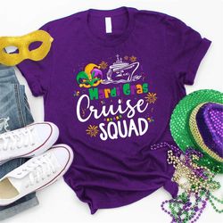 Mardi Gras Cruise Squad Shirt, Matching Family Carnival Shirt, Family Holiday Trip, Mardi Gras Mask Shirt, Mardi Party S