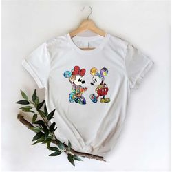 Mickey And Minnie Shirt, Disney Characters Shirt, Valentine's Day Shirt, Couple Gifts, Disneyworld Shirt, Disneyland Shi