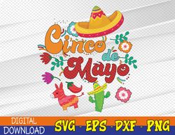 Cinco de Mayo, funny Mexican fiesta 5 De Mayo Svg, Eps, Png, Dxf, Digital Download