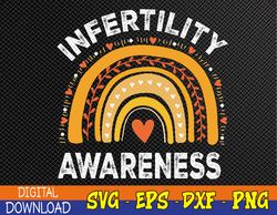 In April We Wear Orange Infertility Awareness Svg, Eps, Png, Dxf, Digital Download