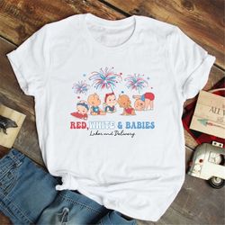 Red White and Babies Labor and Delivery Nurse 4th of July T-Shirt 4th July Firecracker LD Patriotic Mother Baby Nurse