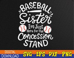 Baseball Sister Svg, Eps, Png, Dxf, Digital Download