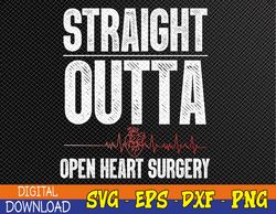 Funny Open Heart Surgery Art For Heart Patient Men Women Svg, Eps, Png, Dxf, Digital Download