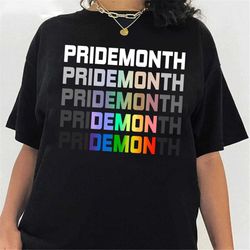 Pridemonth Shirt, Pride Month Demon Shirt, LGBT Pride T-Shirt, LGBTQ Ally Sweater, Equal Rights Shirt, Pride Month Gift