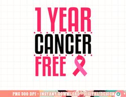 1 Year Cancer Free Remission Breast Leukemia Colon Survivor T-Shirt copy
