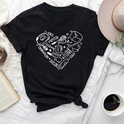 bakery heart shirt, baking lover shirt, baking t-shirt, baker shirts, baking gifts, baking gifts for her, love baking, b