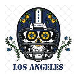Los Angeles Chargers Skull Helmet Svg, Sport Svg,