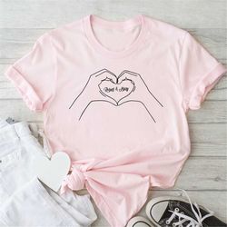 Custom Valentines Day Shirt, Custom Heart Hand Name Shirt, Couple Valentine Outfit, Valentine Day Shirt, Valentine Day G