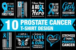 Prostate Cancer T-Shirt Design Bundle