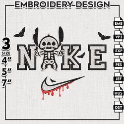 Skeleton Stitch Embroidery Designs, Horror Characters, Halloween Embroidery Files, Machine Embroidery Designs