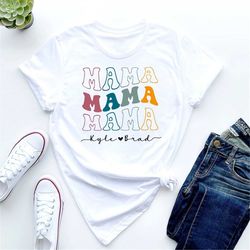 Custom Mom Shirt With Kids Names, Mothers Day Gift, Mama Shirt, Custom Kid's Names Mom Shirt, Shirt For Mom, Mom Birthda