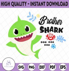 Brother Shark SVG, Cricut Cut files, Shark Family doo doo doo Vector EPS, Silhouette DXF, Design for tsvg , clothes