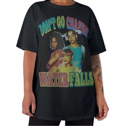 vintage tlc tshirt, tlc graphic tee, dont go chasing waterfalls tshirt, tlc merch, retro tlc hiphop tee, tlc band tee