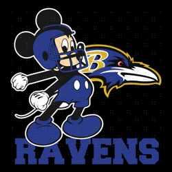 Mickey Mouse Ravens Svg, Sport Svg, Football Svg,