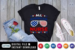 all american nurse svg