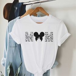 Disney Leopard Mom Shirt, Disney Trip Shirt, Disney Mother's Day Shirt, Gift For Mom, Best Mom T-Shirt, Mickey Mom Shirt
