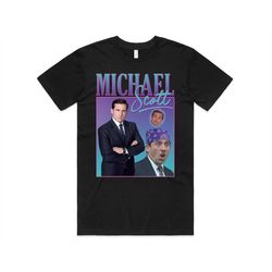 Michael Scott Homage T-shirt Tee Top US Office TV Show Retro 90's Vintage Funny