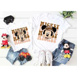 Minnie and Mickey Shirt, Disneyworld Shirts, Animal shirt, Minnie Ear Shirt, Leopard Cheetah Print Shirt, Disney Shirt,