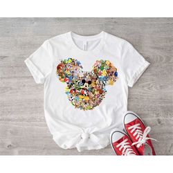 Mickey Mouse Shirt, Mickey Head Multi Character Shirt, Disney Shirt, Disneyland Shirt, Disney World, Disney Crewneck, Mi