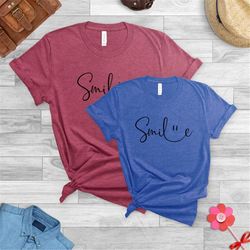 Motivational Shirt, Good Vibes Tee, Positivity Gift, Positive Shirt, Be Happy T-Shirt, Smile T Shirt, Smile Face Tee, In