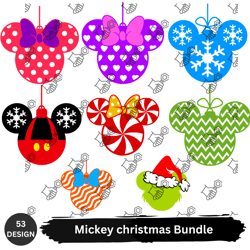 Christmas Mickey Mouse Bundle Svg, Christmas Svg, Mickey Disney Christmas