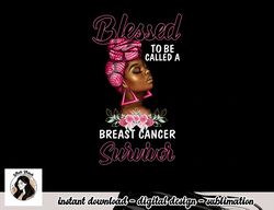 African American Breast Cancer Women Blessed Survivor Queen T-Shirt copy