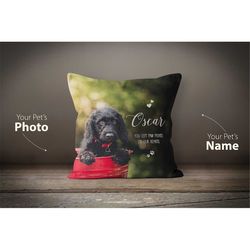 Pet Memorial Pillow, Pet Loss Gift, Custom Dog Pillow, Dog Mom Gift