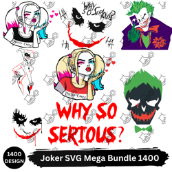 Joker SVG Mega Bundle 1400 PNG, SVG, EPS, SVG