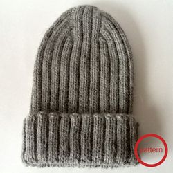 knitting hat pattern winter womens mens beanie