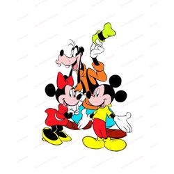 Mickey and Friends SVG 2, svg, dxf, Cricut, Silhouette Cut File, Instant Download