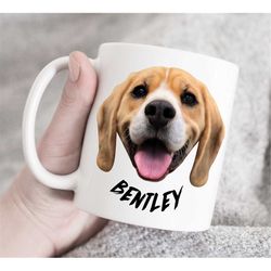 custom dog mug, personalized mug, custom mug with  name and photo, gift for dog owners, personalized dog mug , personali