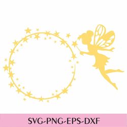 Tinkerbell Monogram SVG & PNG Princess cut files